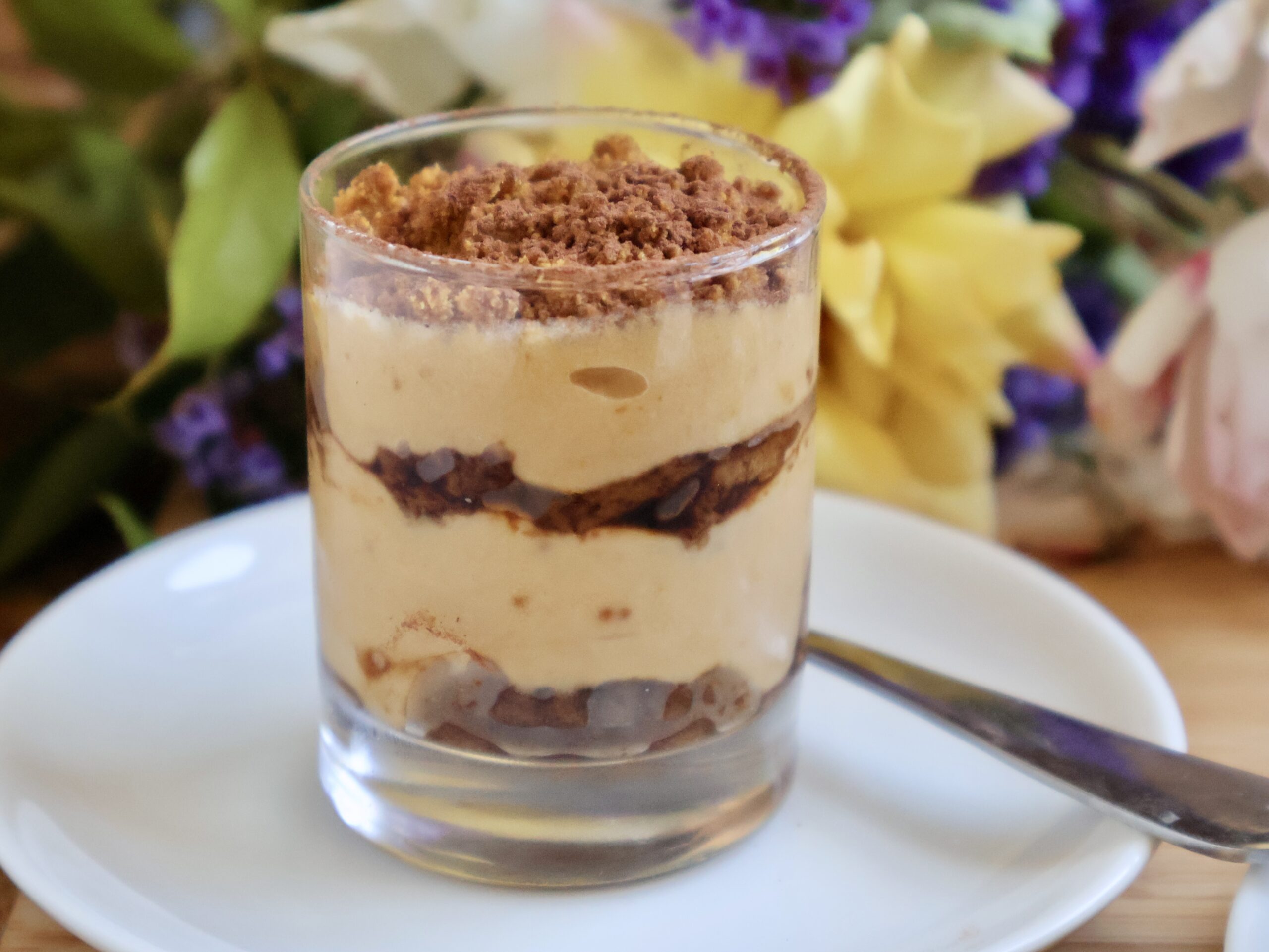 Single mini Biscoff tiramisu