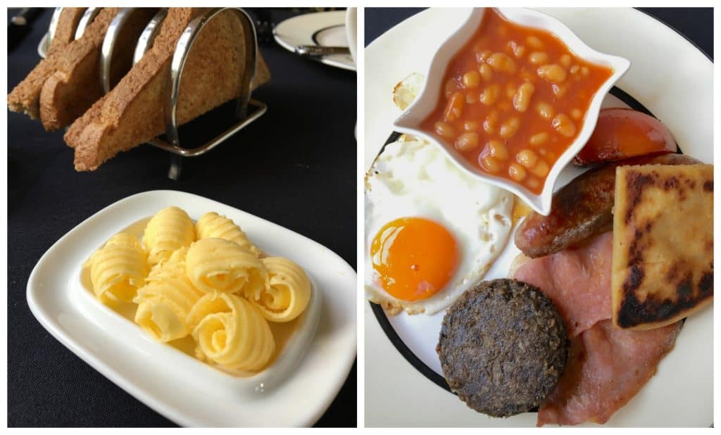 full Scottish breakfast at Eden Mansion