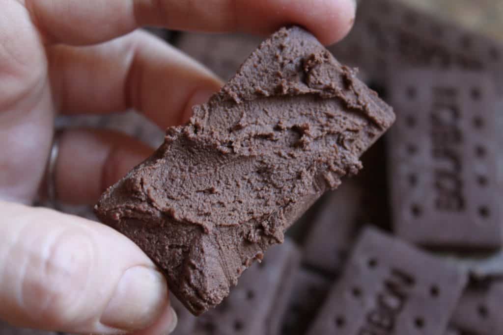 filling Bourbon Biscuits