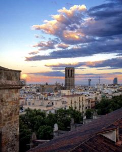 Sunset in Barcelona