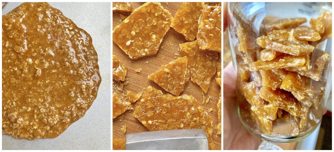 oat brittle collage