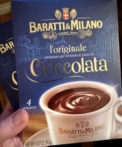 Baratti e Milano box of hot chocolate