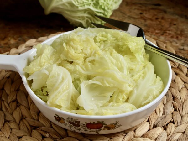 boiled cabbage in a bowl