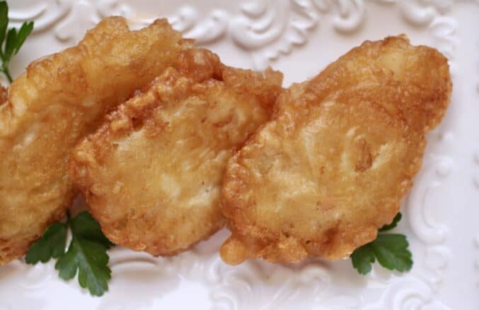 deep fried battered baccala