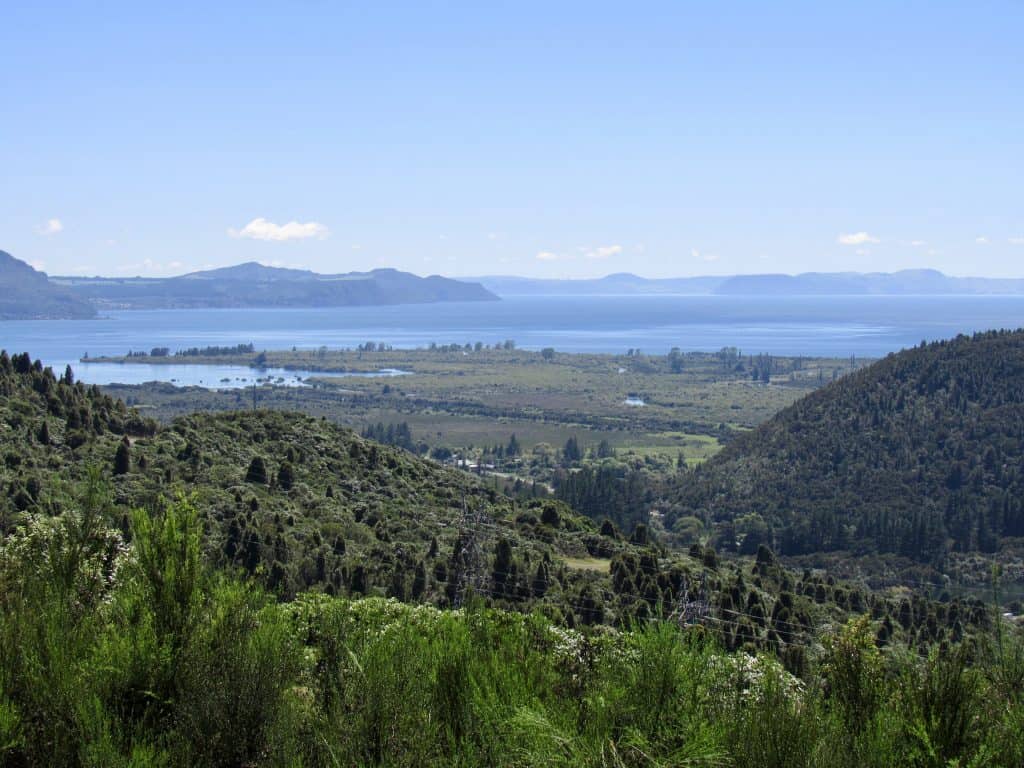 Tokaanu view New Zealand