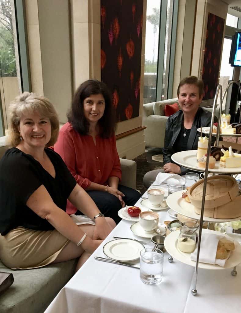 Ladies at afternoon tea Shangri-La Hotel in Sydney