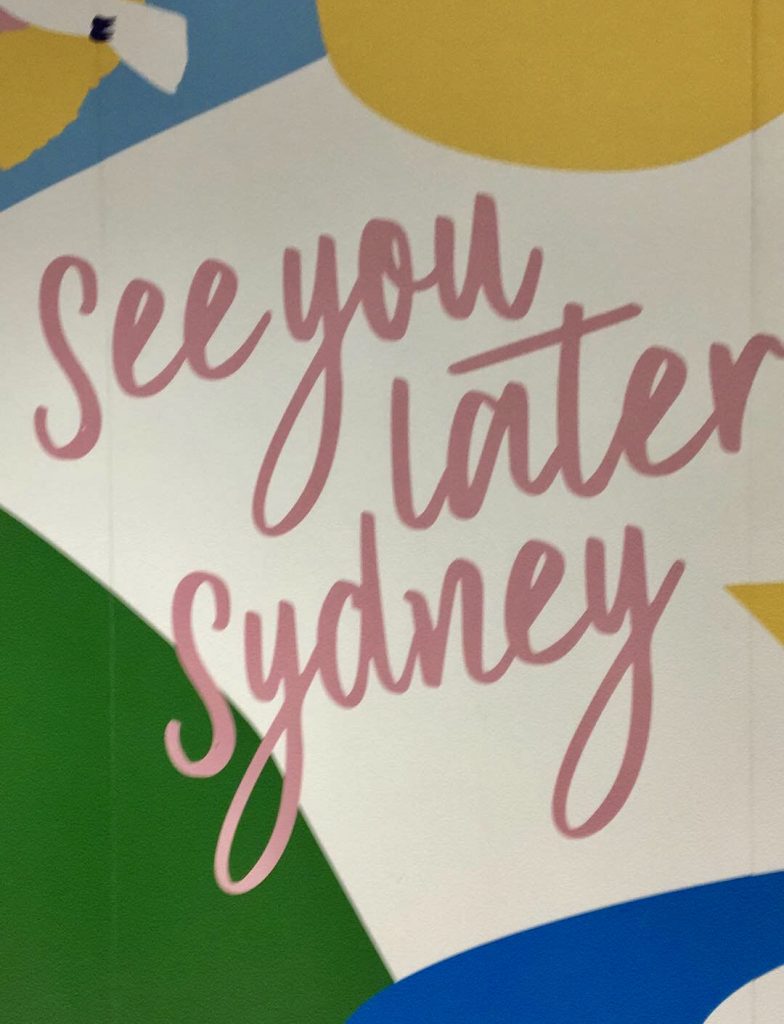 See you later Sydney sign