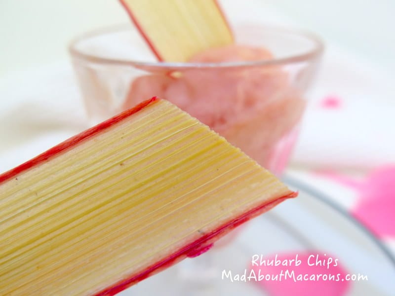 Rhubarb chips by Mad About Macarons