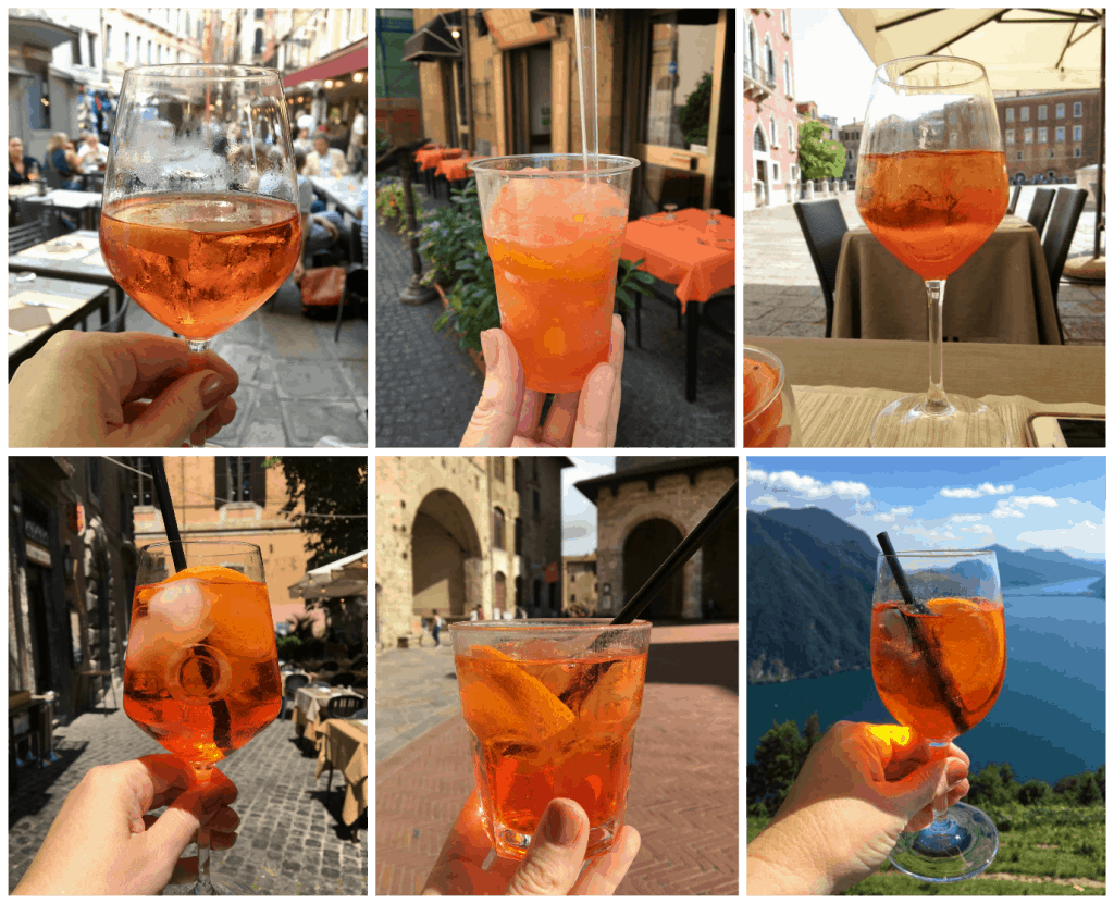 Aperol Spritz collage