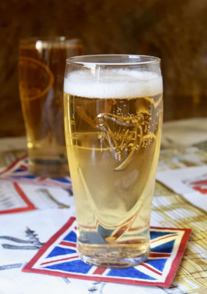 photo of a glass of proper traditional British Shandy