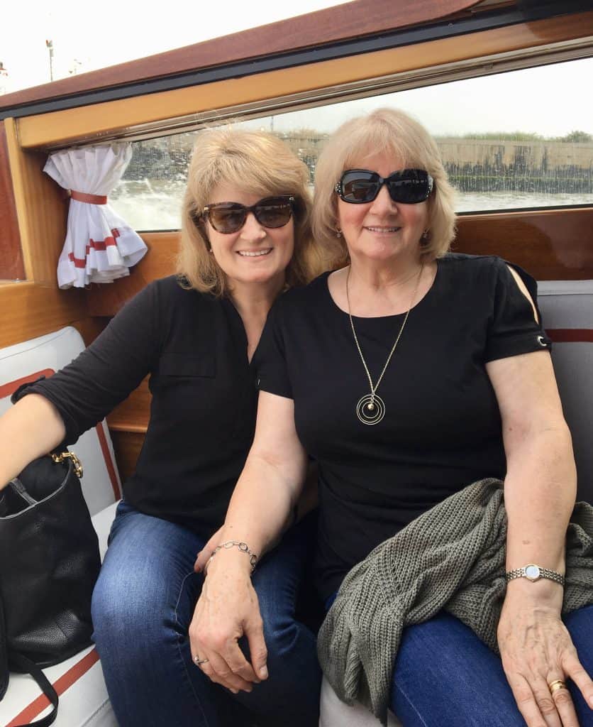 Mum and I arriving in Venice