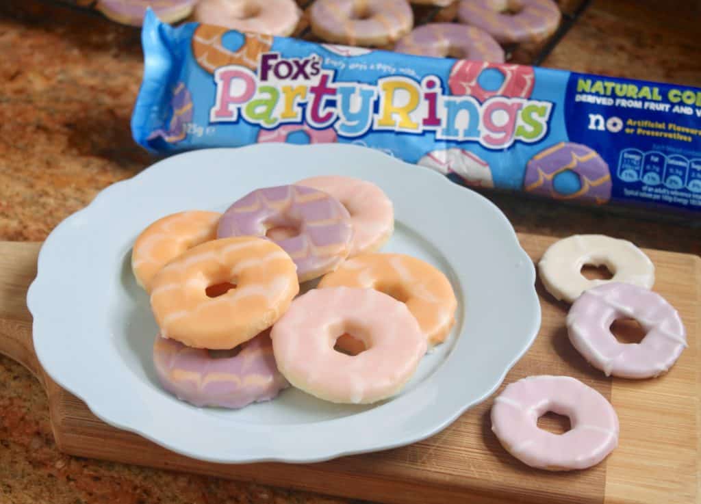 Homemade party rings biscuits cookies