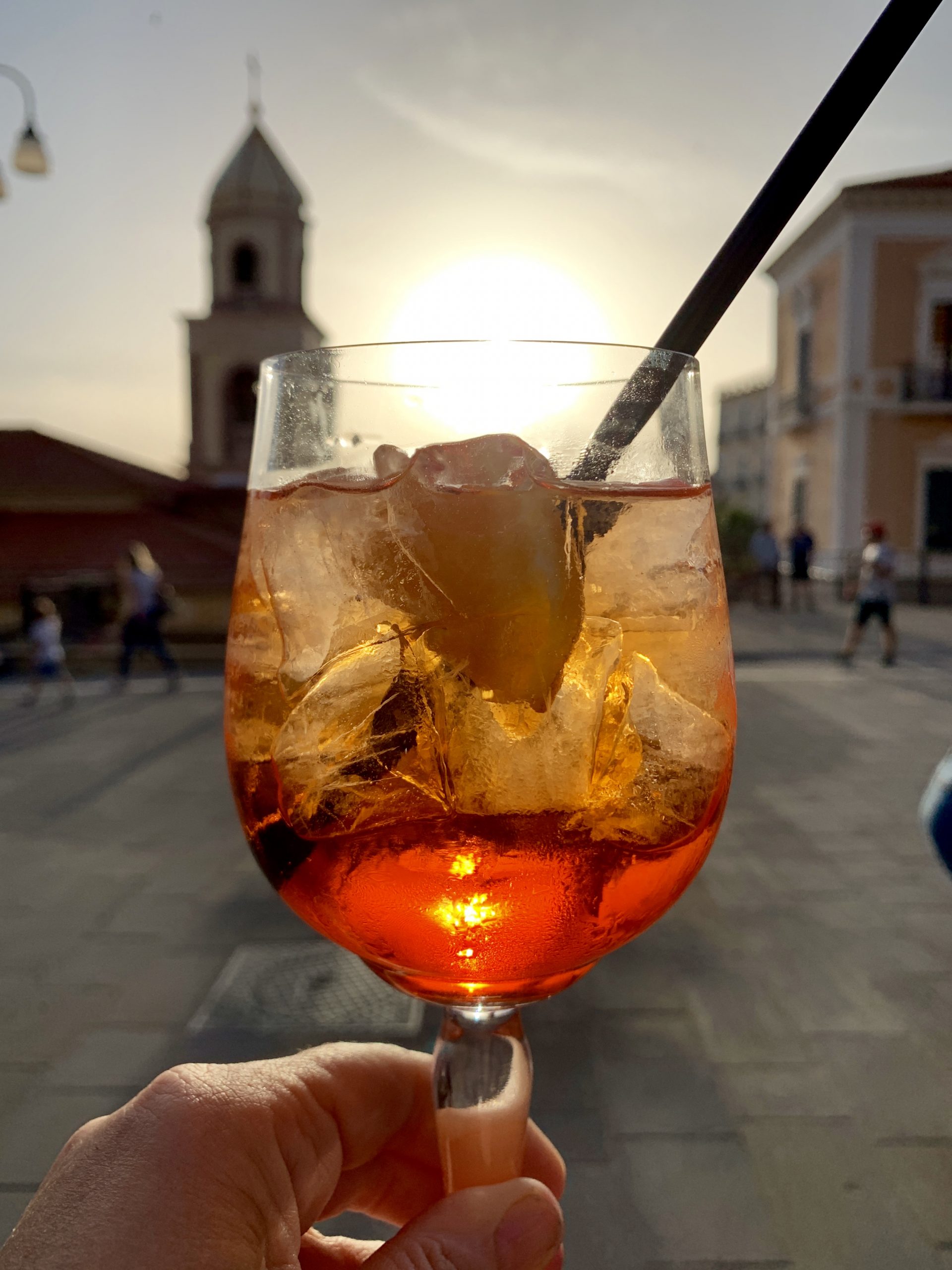 aperol spritz in Cilento