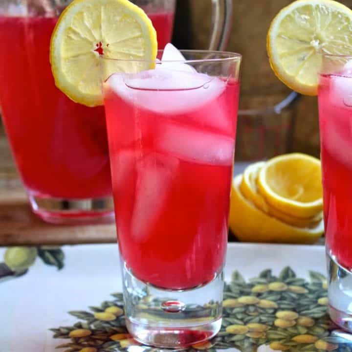 Homemade Cranberry Lemonade