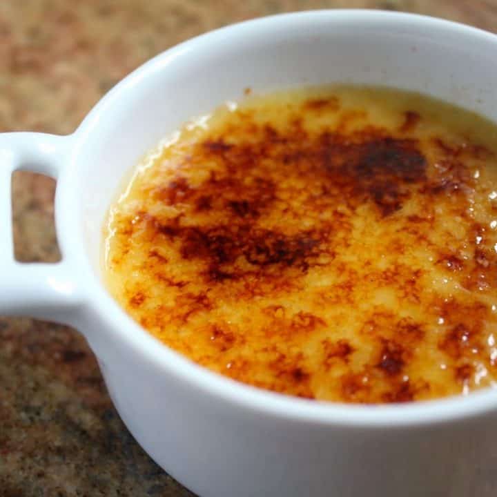 Crème Brûlée with Raspberries, No Baking or Kitchen Torch Required