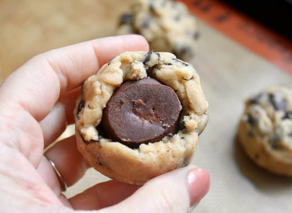 always perfect chocolate chip cookie recipe with truffle center