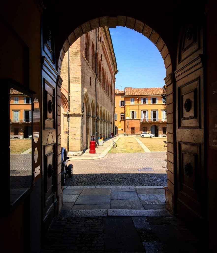 View of the piazza from Palazzo dalla Rosa Prati