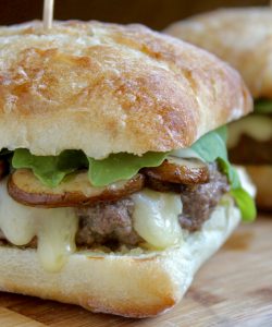 brie and truffle burger