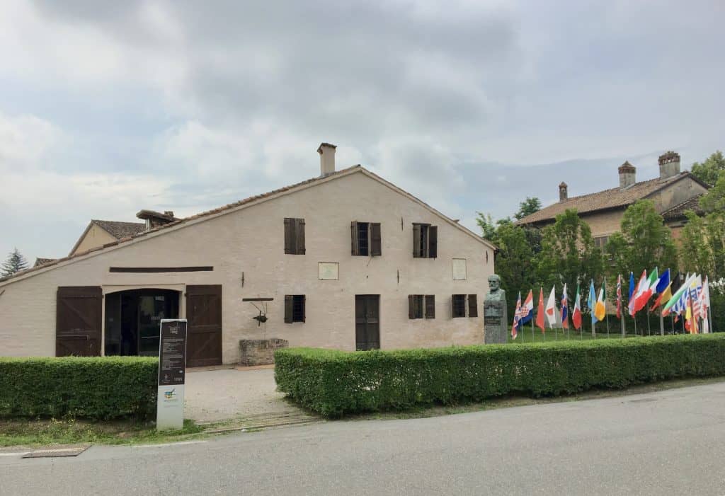 The house where Giuseppe Verdi was born in Le Roncole, near Parma