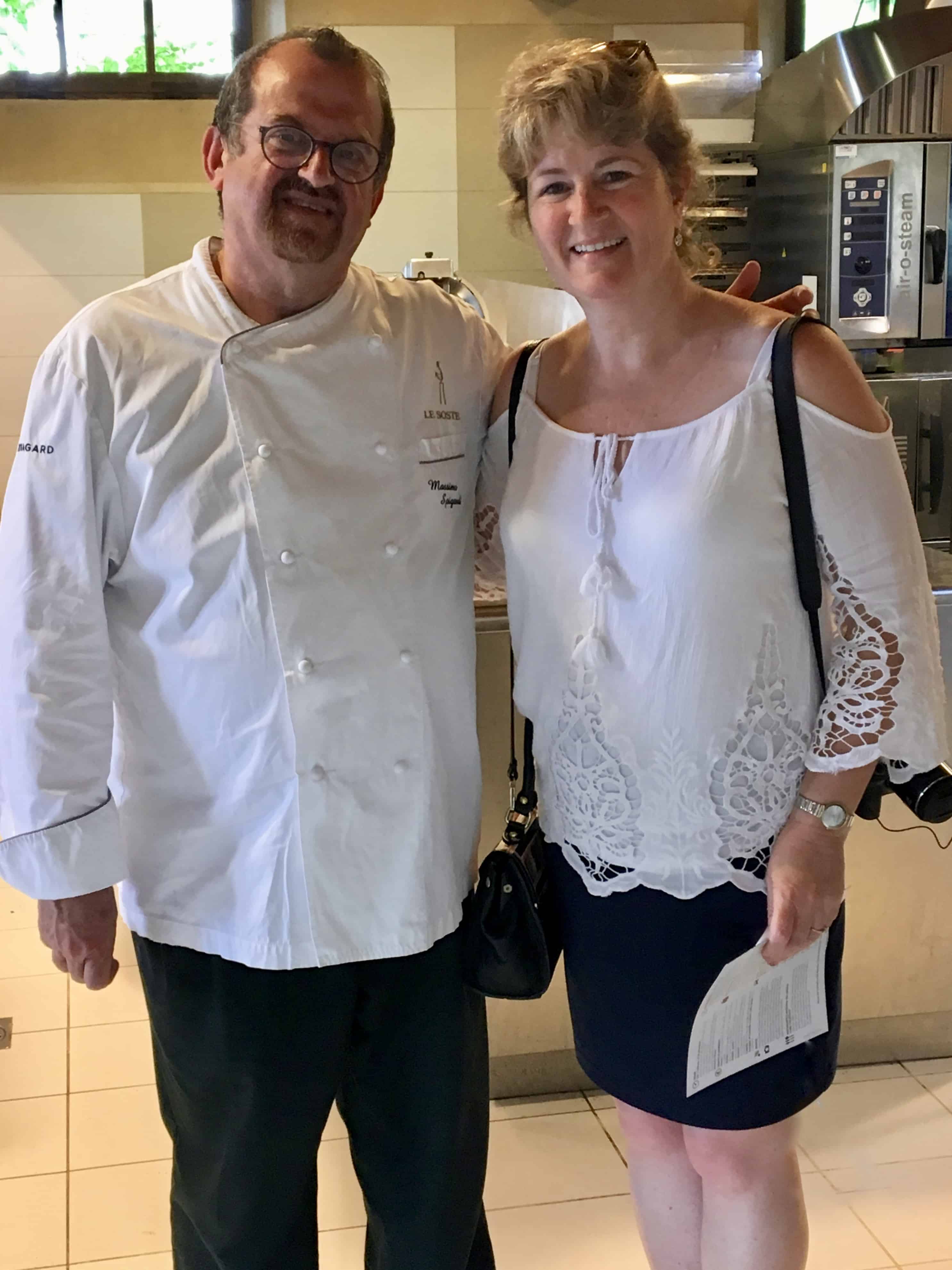 Chef Massimo Spigaroli and Christina Conte Chef Massimo Spigaroli and Christina Conte