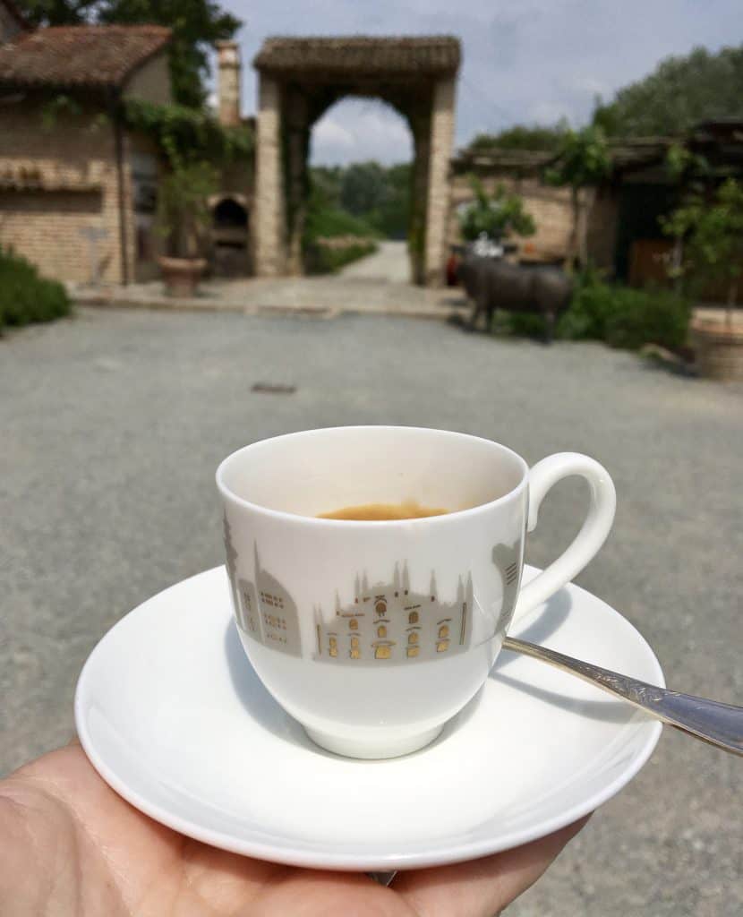 coffee at Antica Corte Pallavicina