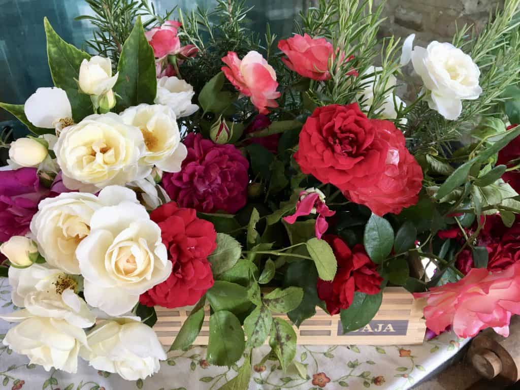 Floral arrangement at Antica Corte Pallavicina