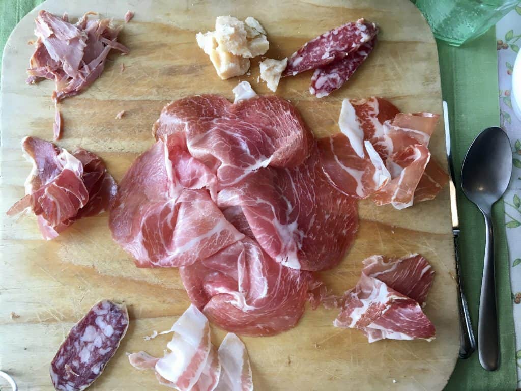 Culatello and other cured meats and Parmigiano