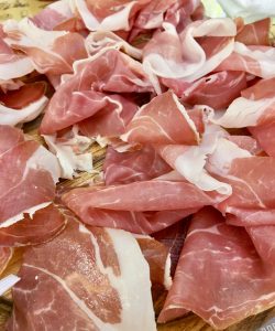 sliced Prosciutto di Parma DOP