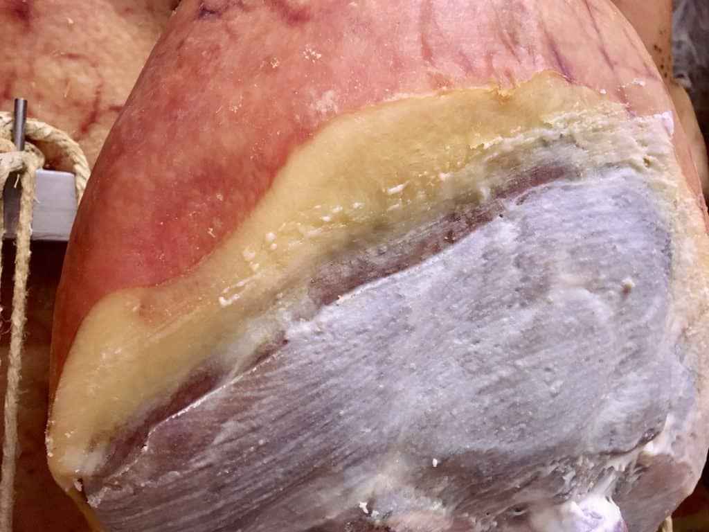 lard coated prosciutto