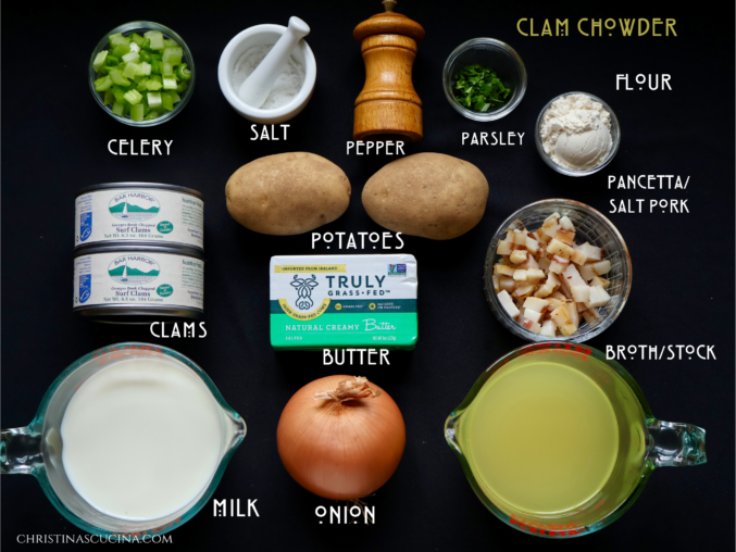 clam chowder ingredients