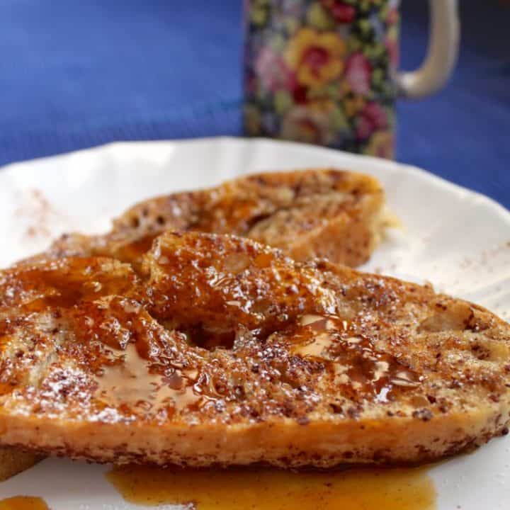 Cinnamon French Toast with Orange Sauce 