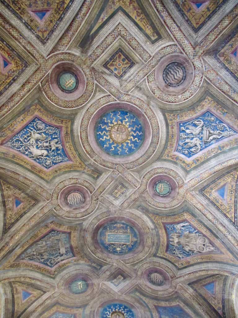 ceiling in the Vatican Museums