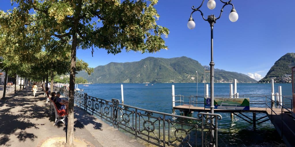 Lake Lugano lakefront (Is Lugano worth visiting?)