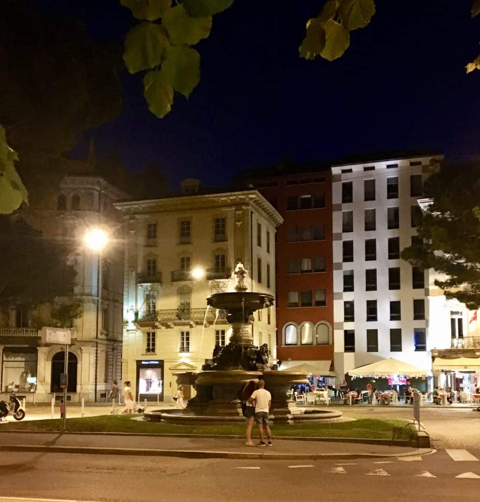 lugano at night