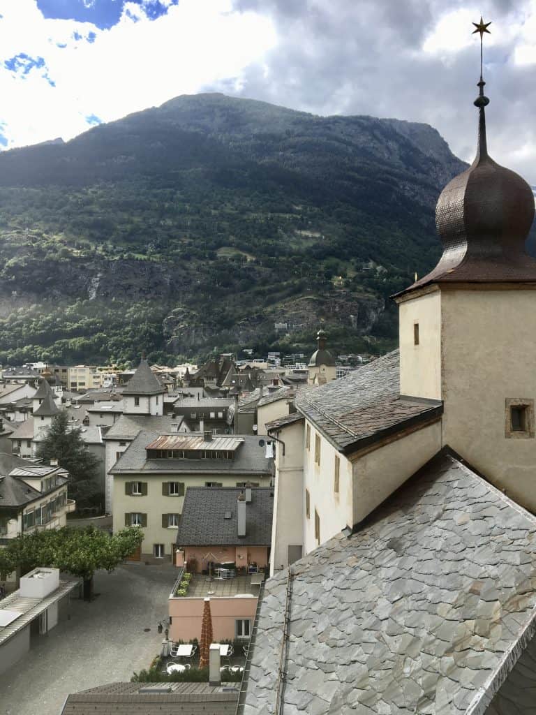 view from Stockalper Palace, Brig