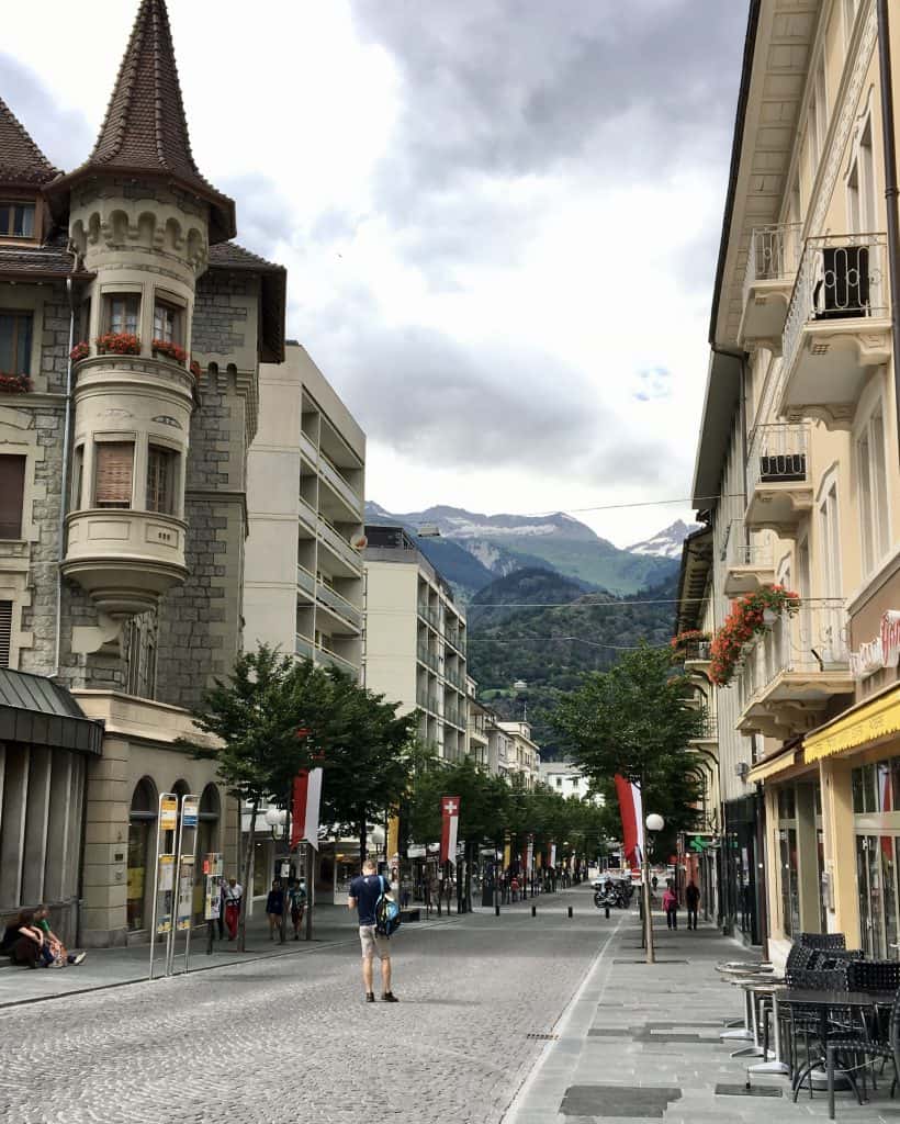 Brig, looking toward the train station