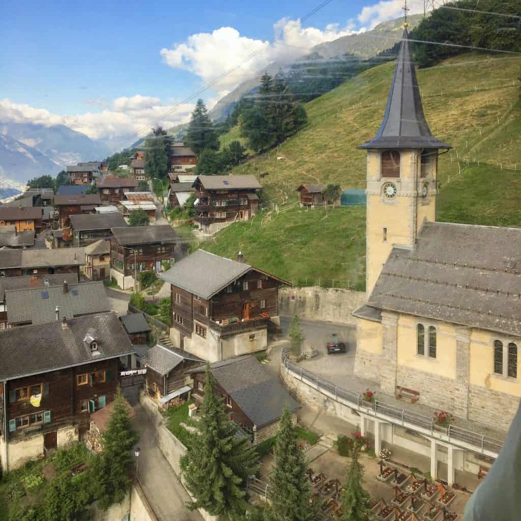 Cable car ride to Bettmeralp