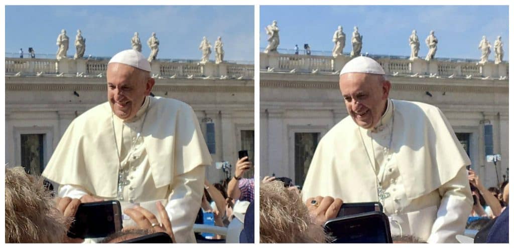 Pope Francis in St Peter's square