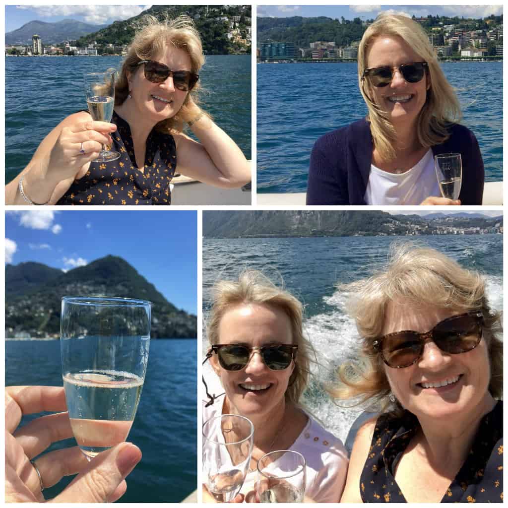 prosecco on lake lugano