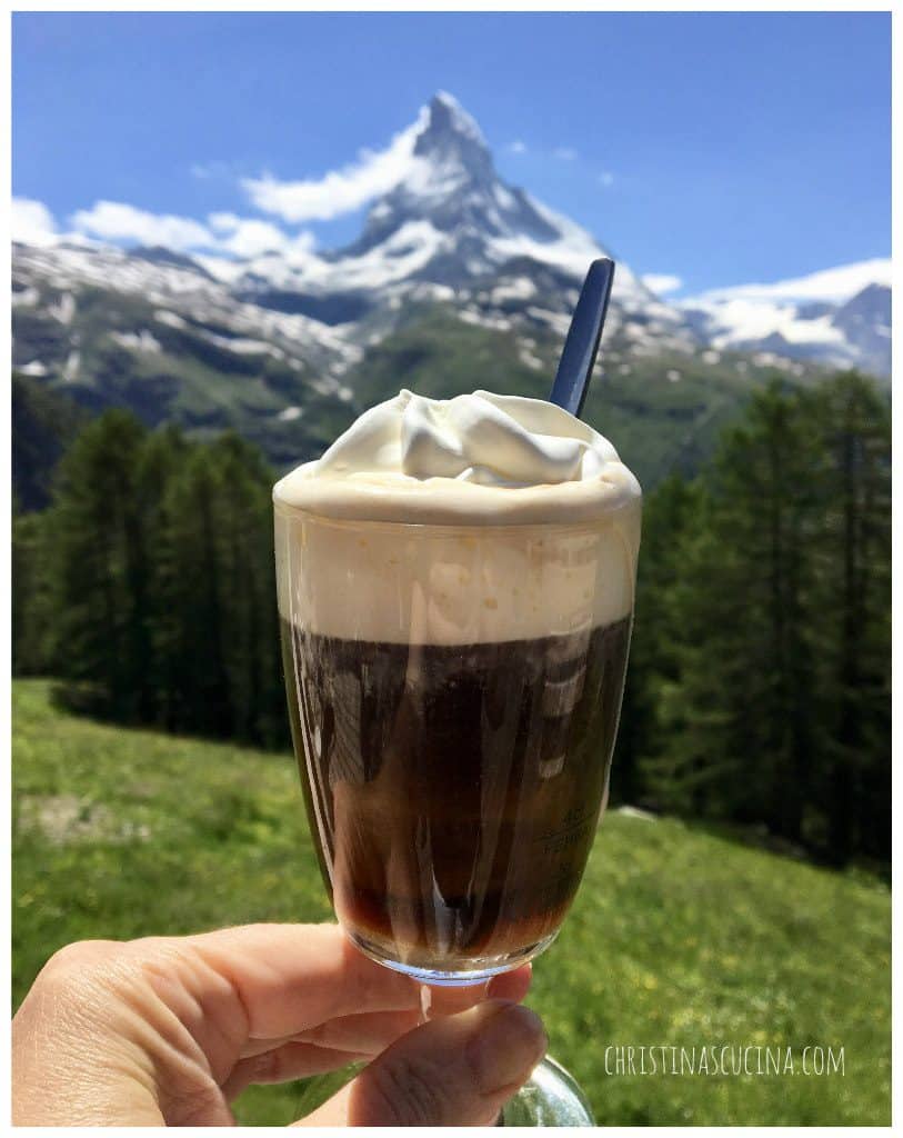 coffee in front of the matterhorn