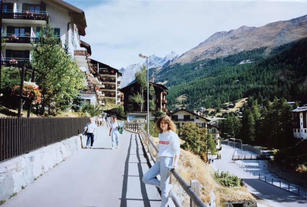 Christina from Christina's Cucina in Zermatt, 1990