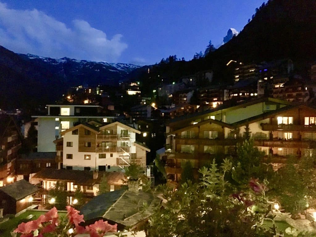 Zermatt at night