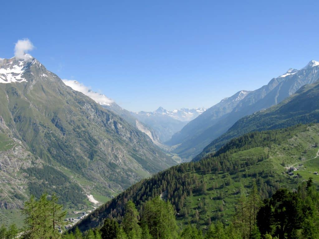 View from Gornergrat Railway