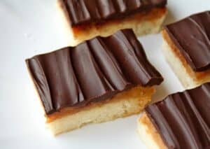 millionaire's shortbread from above millionaire's shortbread from above