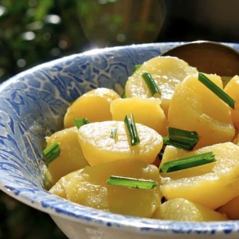 Green Garlic Potato Salad