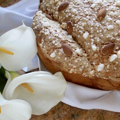 Traditional Italian Dove Bread for Easter (Colomba di Pasqua)