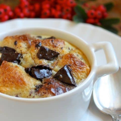 Orange and Dark Chocolate Bread Puddings (Like Hot, Fluffy Jaffa Cakes!)