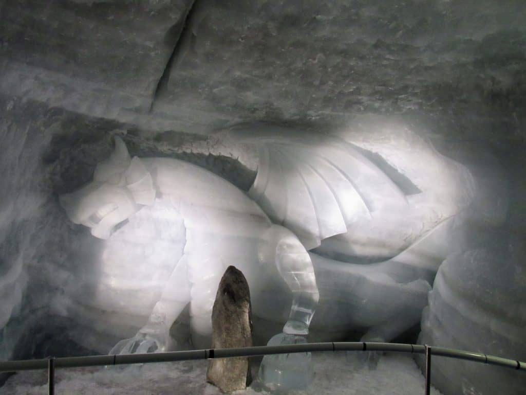 Ice sculpture Glacier Paradise