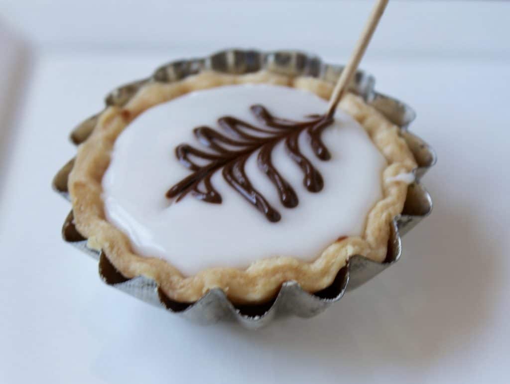 Drawing a Fern on Scottish Fern Cakes