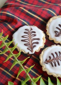 Scottish Fern Cakes with a fern
